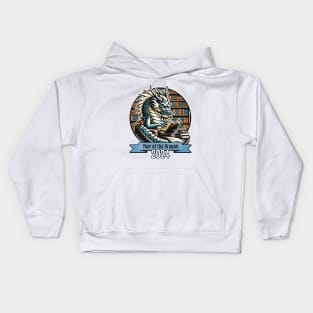Dragon in the Library - Year of the Dragon - 2024 Kids Hoodie